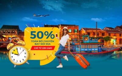 [Vietnam Airlines] Mid-night Sales 50% TOÀN BỘ nội địa