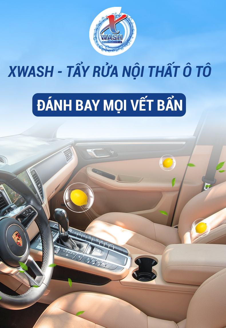 Xịt tẩy rửa diệt khuẩn Ô tô – Xwash For Car - hinh 01